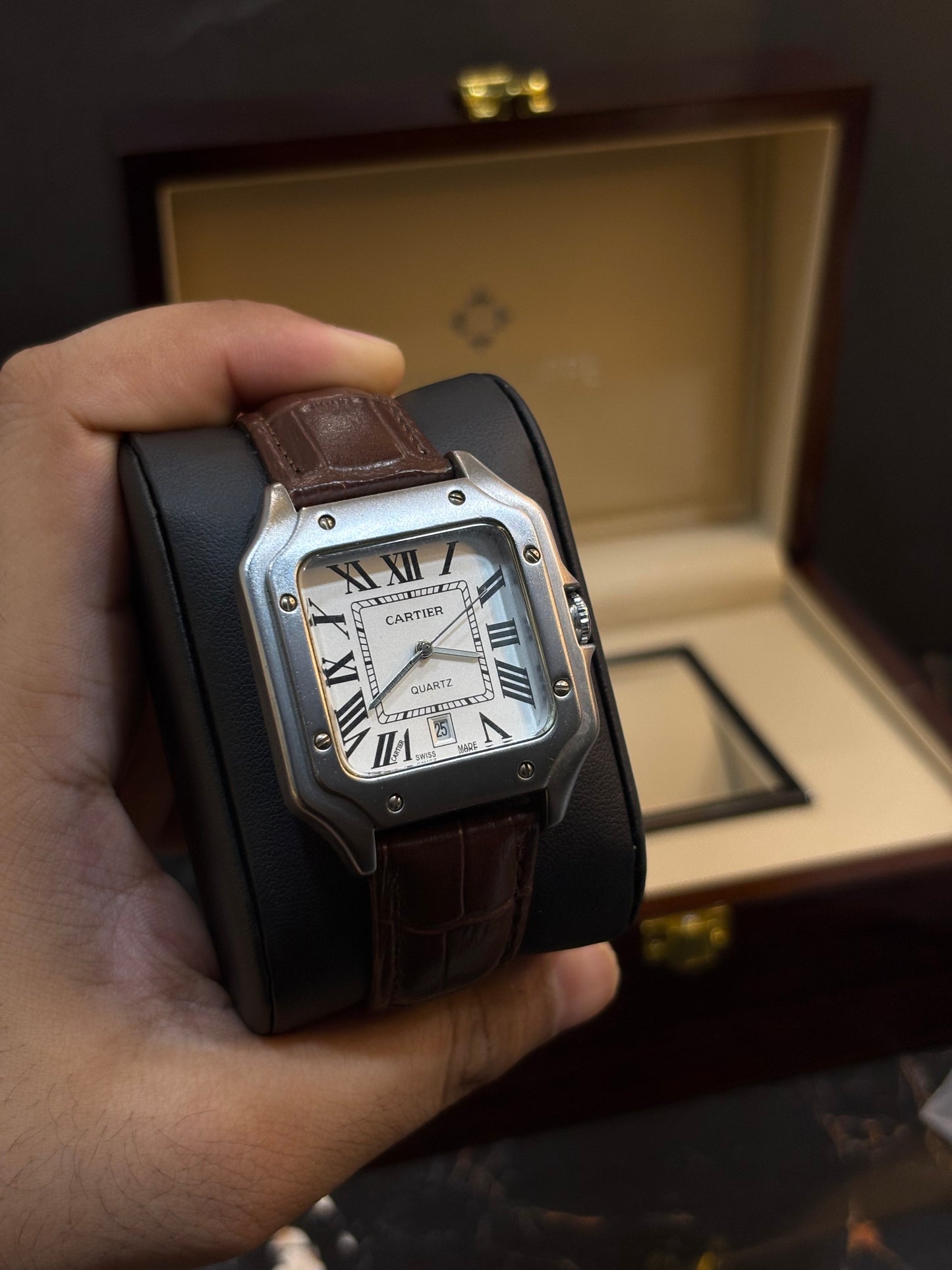 SANTOS-DUMONT WATCH ( Brown Belt )