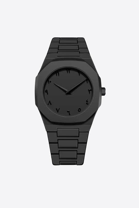 Black Aura Arabic Watch